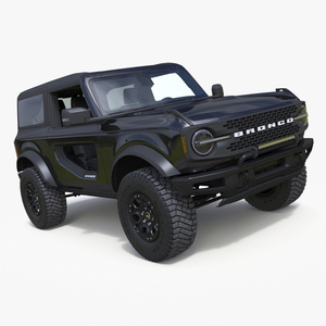 Ford Bronco Two Door 4X4 Shadow Black 3D