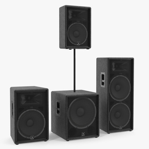 JBL JRX Speaker System 3D