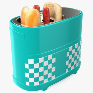 Toaster Carrying Hot Dog 3D model