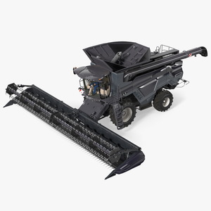 3D Driver Harvester Massey Ferguson Ideal model