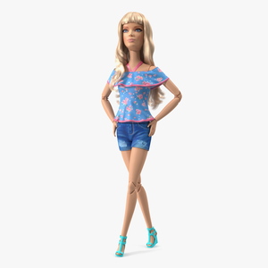 3D Barbie Doll in Shorts