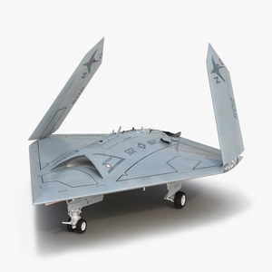 Northrop Grumman X 47B UAV Folded Wings 3D model