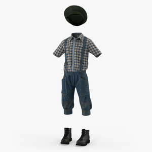 Vintage Boy Clothes 3D model