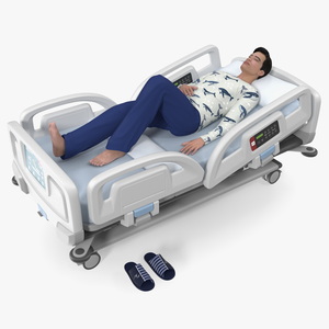 3D Smart Hospital Bed with Patient