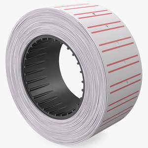 3D model Label Price Tag Roll