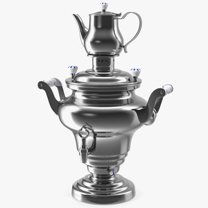 3D model Electric Russian Samovar Kettle Set