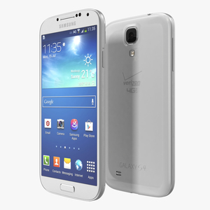 3D Samsung Galaxy S4 White model