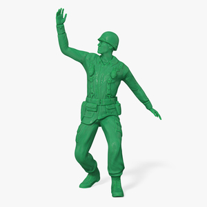 3D model Green Toy Soldier Assault