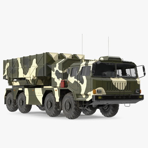 3D model Chinese MLRS WS-2D Green Camouflage