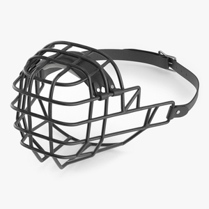 3D Cage Dog Muzzle Husky