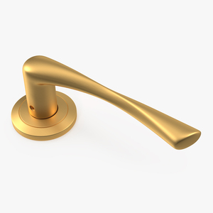 3D Gold Door Handles Separate