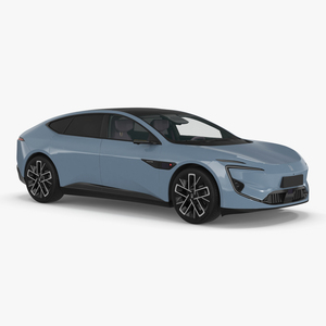 Avatr 12 EV Blue Color 3D