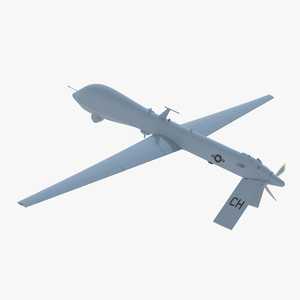 3D General Atomics MQ-1 Predator Rigged