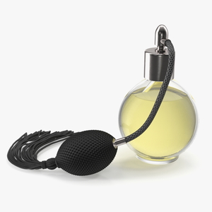 3D Perfume Bottle with Silver Hose Pump