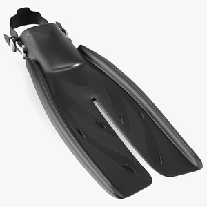 3D model Black Open Heel Split Fin