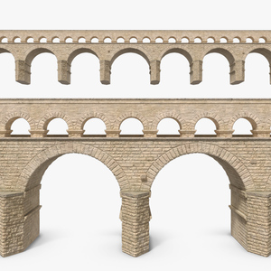 Two Tiered Aqueduct 3D model