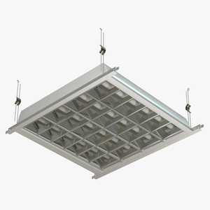 3D LED Grid Ceiling Light OFF