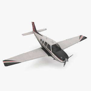 3D Flying Beechcraft Bonanza Plane