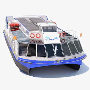 3D model London Sightseeing Cruise Ship