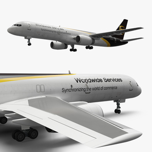 3D UPS Boeing 767 Cargo Plane