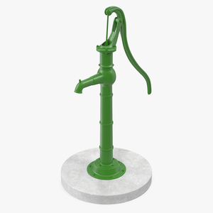 Restored Vintage Hand Water Pump 3D