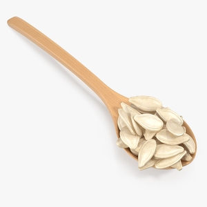 3D Wooden Spoon with Pumpkin Seeds