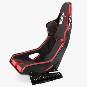 RECARO Podium CF Racing Seat Red 3D