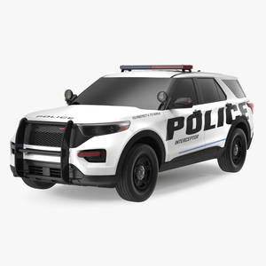 3D Police Interceptor SUV Exterior Only