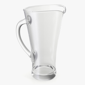 Glass Pouring Jug With Handle 3D model