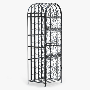 Lockable Wine Cage New 3D