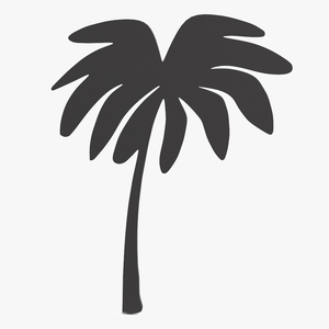 3D model Palm Tree Silhouette