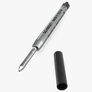 3D Black Ballpoint Pen Refill