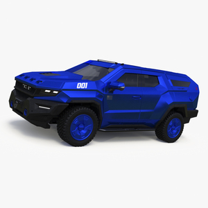 SUV Rezvani Vengeance 2024 Blue Simplified 3D