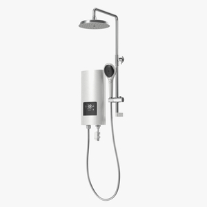 Shower Heater Luxury Style White Left 3D