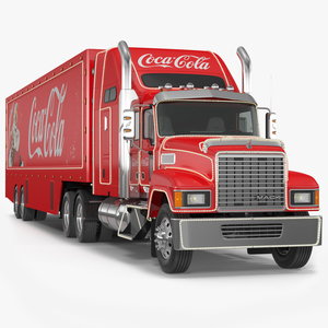 3D model Coca Cola Christmas Truck