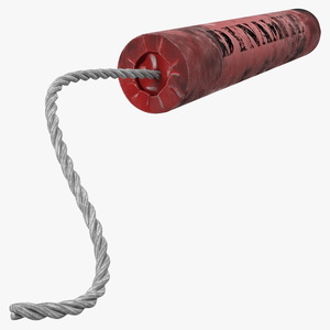 3D Stick of Dynamite Dirty model