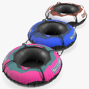 3D Inflatable Snow Sleds