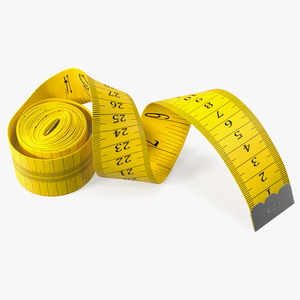 Yellow Tailor Meter 3D model