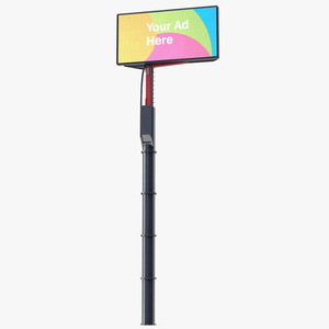 Single Sided Digital Billboard 6x3 3D model