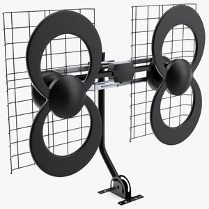 Quad Loop UHF Multi Directional Antenna 3D model