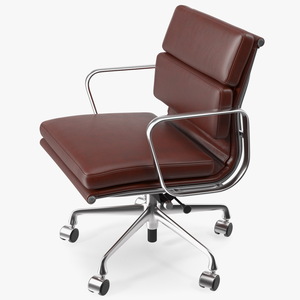 3D model Management Chair Brown Leather