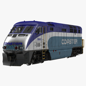 Diesel Electric Locomotive F59 PHI Coaster 3D