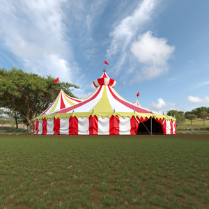 3D model Circus Tent Tricolor