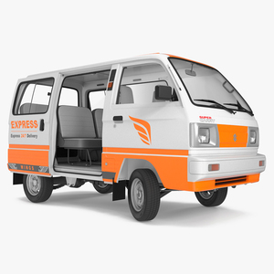 3D Suzuki Passenger Delivery Van Rigged