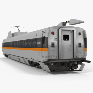 3D Bullet Train Passenger Car Rail Star