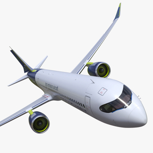 Airbus ZEROe Turbofan Rigged for Cinema 4D 3D