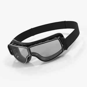 Black Pilot Goggles 3D model