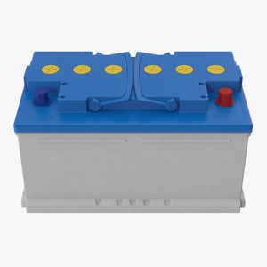 12 Volt Car Battery 3D model