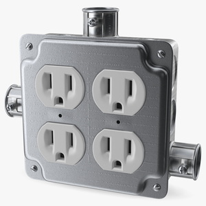 3D model Electrical Junction Box Socket