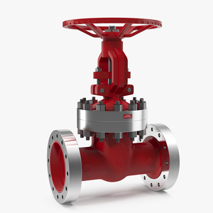 3D Wedge Gate Valve